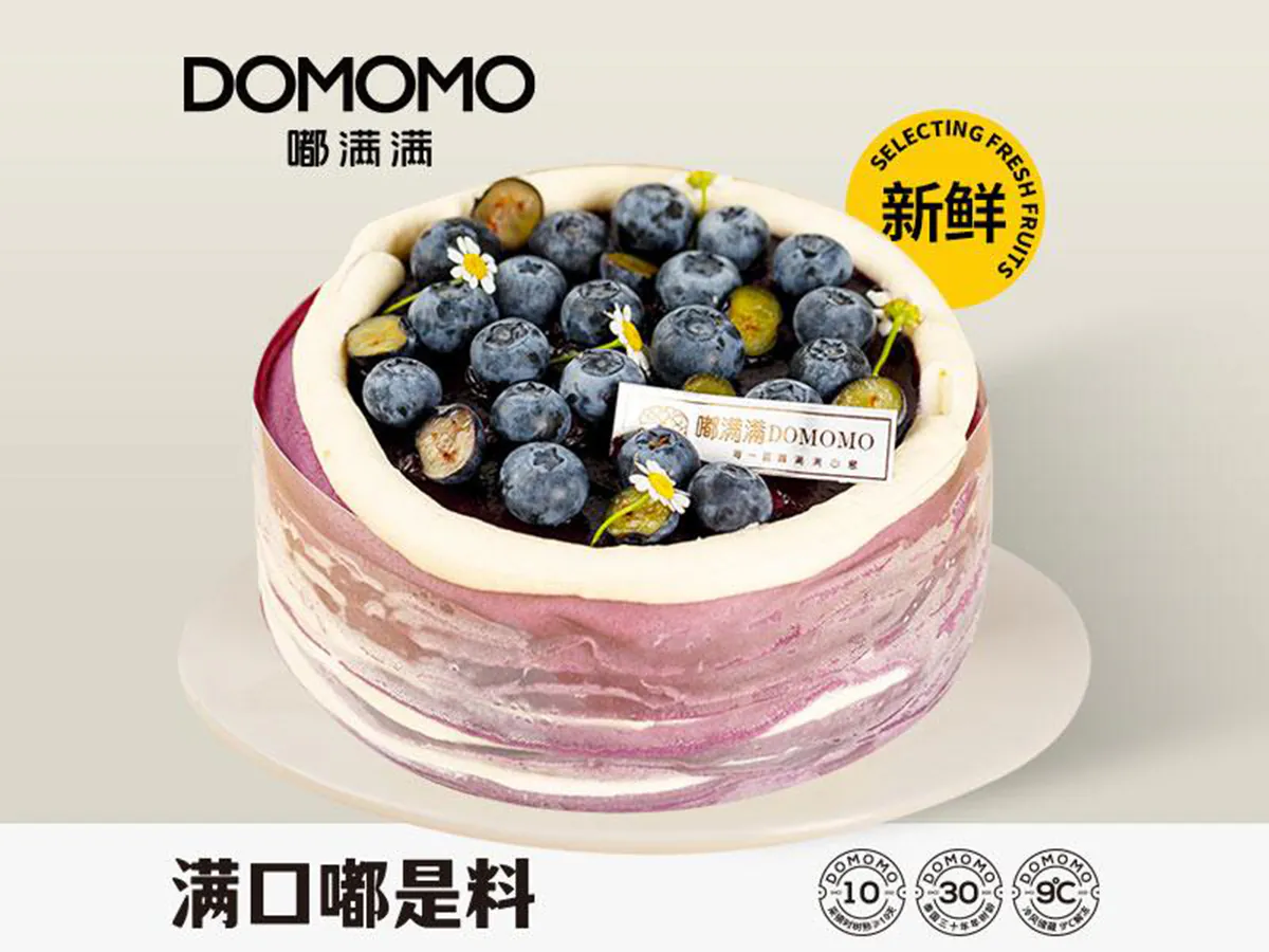 Blueberry Mille Crepes Cake at Zaza Tea，a Bubble Tea Store in Flushing